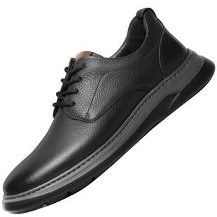 VOLO犀牛男士休闲皮鞋男款厚底轻便男鞋软面真皮头层牛皮厚底正品