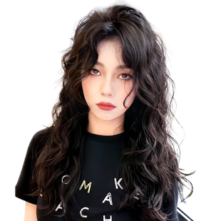 羊毛卷假发片轻薄卷发补头顶发片真发全真人发补发一片式瑞家假发