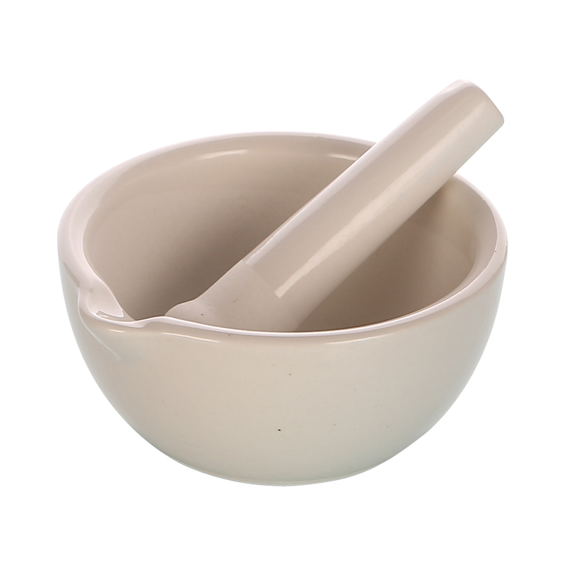 陶瓷研钵棒家用实验室中药锤研磨捣碎器药杵手动石臼擂乳60/80/90/100130/160MM研磨药碗
