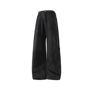 ProteusBoy牛仔裤男款春秋冬季2025新美式复古宽松直筒男士休闲裤