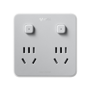 公牛86型滑动转换器无线一转多插头面板家用USB扩展插座原位替换