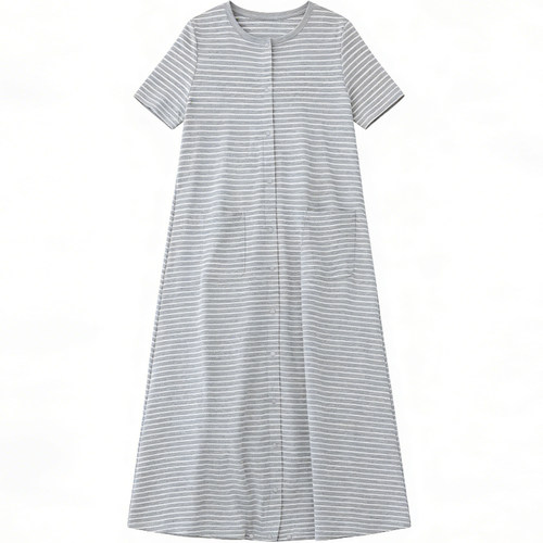 孕妇待产裙产后哺乳睡裙孕期短袖连衣裙产妇开衫月子服春夏生产服