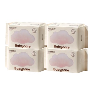 babycare加厚云朵柔巾80抽12包绵柔巾干湿两用一次性bc小熊洗脸巾