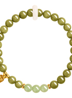 【100%官方正品】天然绿檀木手串