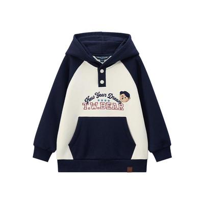 TeenieWeenieKids连帽加绒卫衣