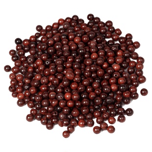 小叶紫檀散珠 念珠木DIY手串 佛珠印度紫檀项链 瑕疵珠氧化珠残珠