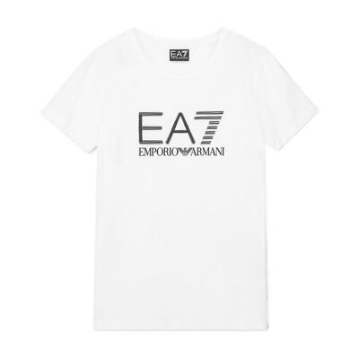 EA7/阿玛尼女士圆领短袖印花T恤
