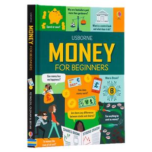 Usborne 少年商学院读懂金融 Money for Beginners英文原版绘本货币知识百科树立正确的金钱消费观金融知识启蒙书精美插图信息图表