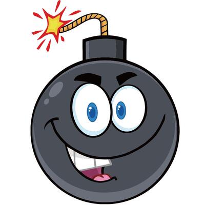 炸弹陷阱游戏磁性贴教师课堂教具