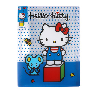广博三丽鸥HelloKitty30页资料册A4文件袋透明资料袋文件收纳袋奖状收集册孕检产检收纳册画册画画收纳册