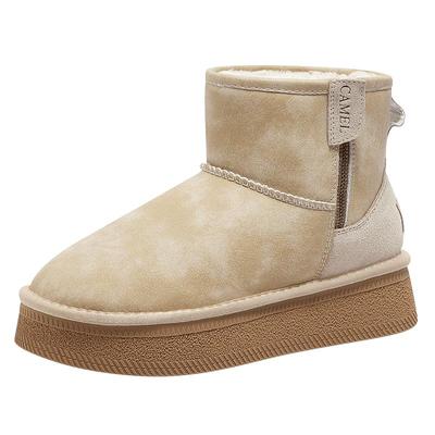 骆驼通勤百搭时尚雪地靴女