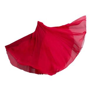 720度一片式舞蹈大摆裙天丝练习纱裙系带古典演出服练功开叉长裙