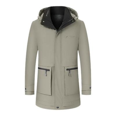 羽绒服男三合一极寒中长款鹅绒服