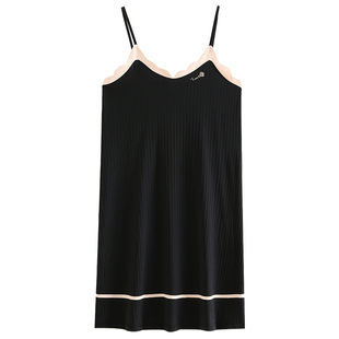 家乐芬吊带背心睡裙女士睡衣夏季夏天夏款薄款纯棉无袖性感加大码