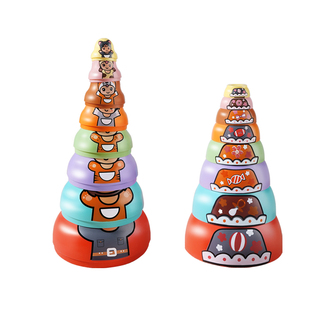 儿童俄罗斯套娃叠叠乐6个月以上叠叠杯1一2岁宝宝益智玩具圈早教8