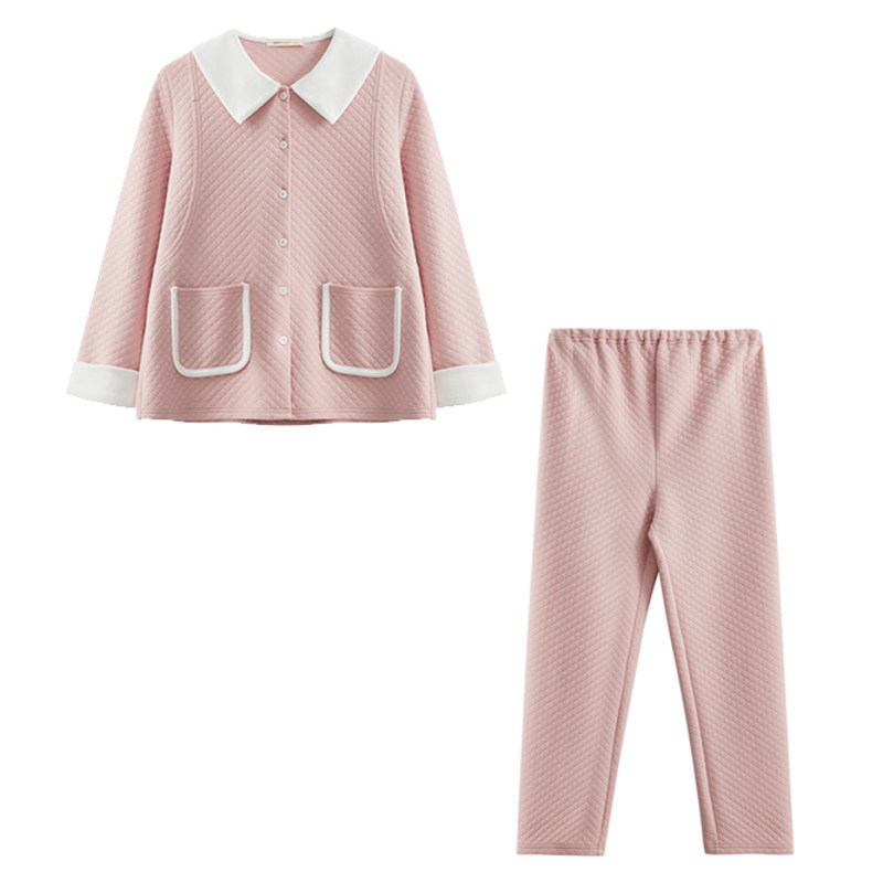 快乐屋可哺乳孕妇家居服套装冬