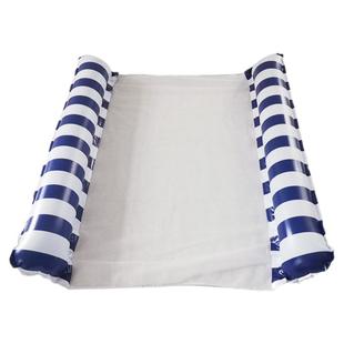 水上充气吊床浮床网纱气垫床便携式游泳圈双人海上漂浮垫浮排网床