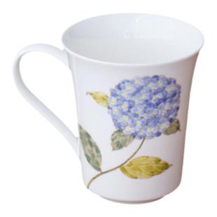 曼叙花事釉下手绘五彩马克杯陶瓷家用大容量水杯牛奶杯子