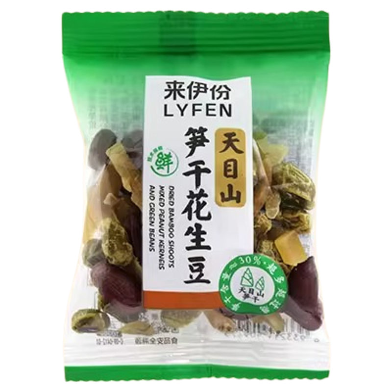 来伊份笋干花生豆500g天目山特产