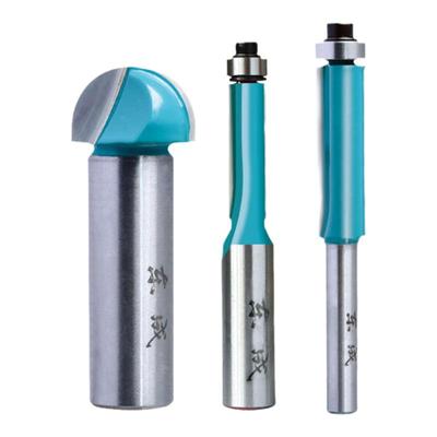 东成修边机刀头直刀带轴承圆底刀V型刀东城铣刀木工开槽刀雕刻刀