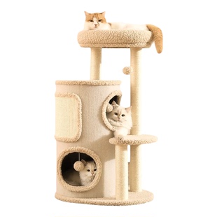 猫爬架小户型不占地家用树洞猫窝一体四季通用多层双层跳台剑麻桶