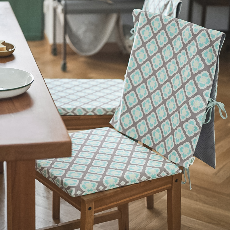 日式田园风餐椅坐垫椅背罩子套装家用春季座垫椅子垫子靠背座椅套