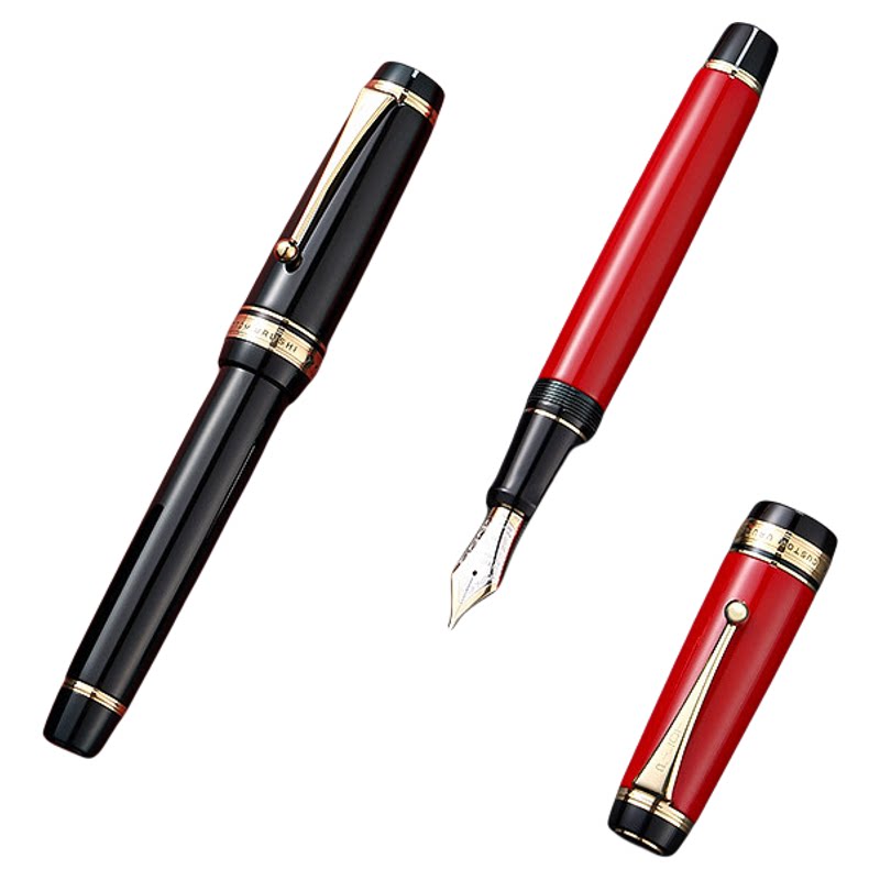【顺丰包邮】日本Pilot百乐贵客漆钢笔CUSTOM URUSHI 18K30号双色金尖生漆硬橡胶FKV-88SR商务高档送礼礼盒