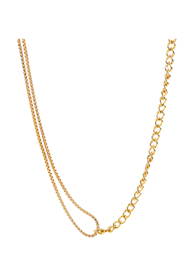 秦岚同款不对称链条锁骨链