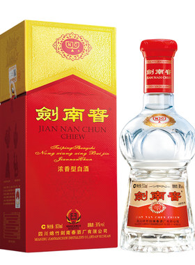 剑南春 38度水晶剑浓香型白酒500ml单瓶 宴请送礼