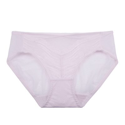华歌尔Wacoal 蕾丝中腰三角裤内裤内衣女UP35A5