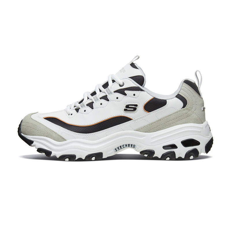黑白熊猫鞋Skechers增高情侣