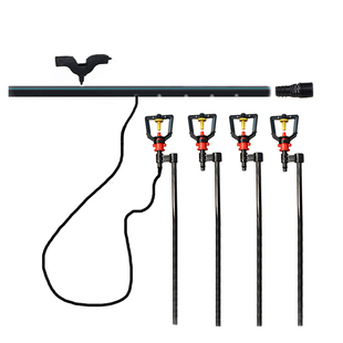 自动灌溉PE水管打孔1米地插浇菜微喷头雾化花园林绿化带浇花套装