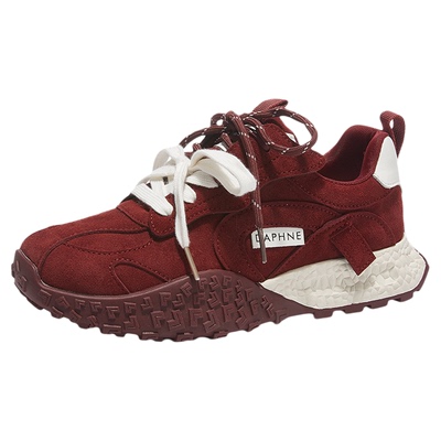 达芙妮小个子内增高鸳鸯带德训鞋