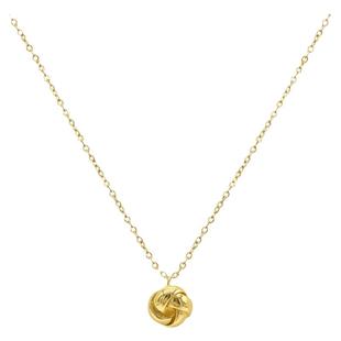 自营 Adornia Knot Pendant Necklace gold yellow 美国奥莱直发