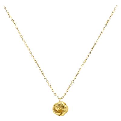 自营 Adornia Knot Pendant Necklace gold yellow 美国奥莱直发