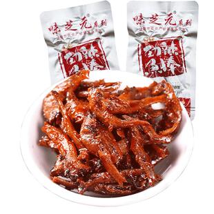 味芝元劲辣鱼棒15g湖南特产香辣小鱼仔特辣毛毛鱼干解馋即食零食