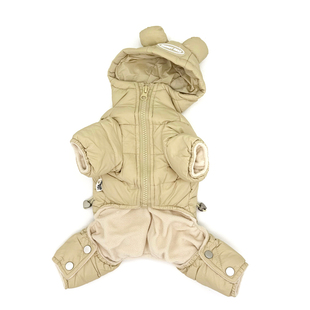 汤尼熊狗狗衣服冬装保暖雪纳瑞泰迪比熊约克夏马尔济斯四脚羽绒服