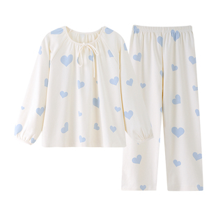 都市丽人女童家居服纯棉a类春秋款开衫长袖公主风儿童睡衣中大童