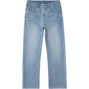 班尼路SK美式风宽松直筒牛仔裤男夏季2026新款百搭休闲水洗长裤YS