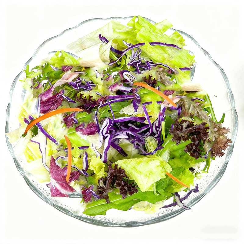 新鲜蔬菜沙拉食材混合生菜