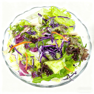 新鲜蔬菜沙拉食材150g*3包混合蔬菜西餐色拉生菜轻食健身沙拉配菜