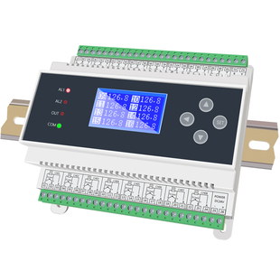 PT100温度采集模块转RS485通讯8/16通道Pt1000热电阻测温仪