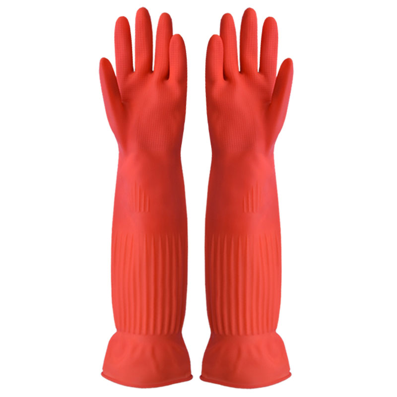 乳胶手套祥宝加厚耐用加长款防水