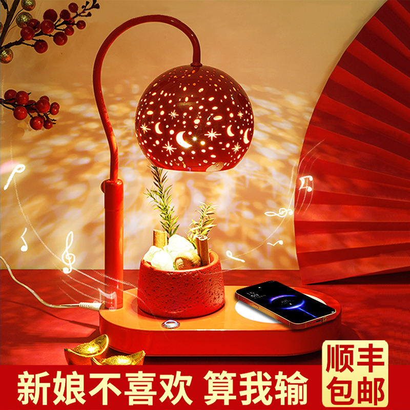 新婚礼物高档礼品结婚订婚送新人新娘闺蜜朋友喜灯摆件高级实用的