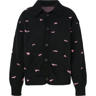 【38焕新周】Ader Error 女秋冬提花针织棉质开襟衫