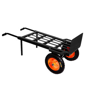 老虎车加厚手推车搬运车载重王工地农用两轮拉货小推车大轮实心轮