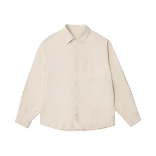 嘿马七作日系复古春秋款灯芯绒翻领衬衫男士休闲长袖衬衣外套潮牌