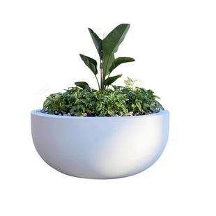 玻璃钢组合花盆户外圆形简约大花盆公园商场花钵树围树池坐凳定制