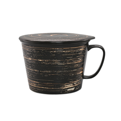 日式创意陶瓷餐具家用带盖酸奶杯