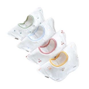 10A抗菌类纯棉防水速干婴儿口水巾围脖围嘴